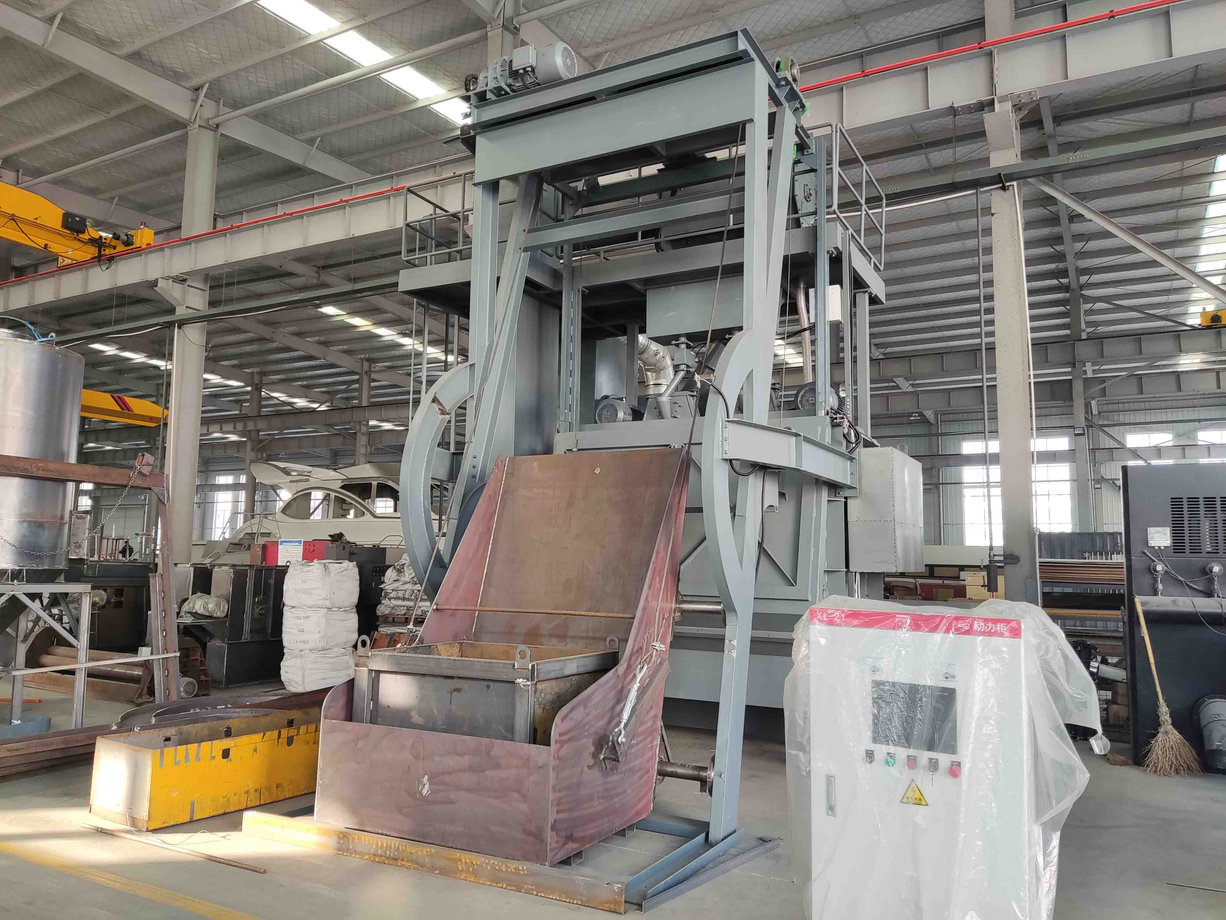 Kuedzwa kwesimbi hombe track shot blasting machine